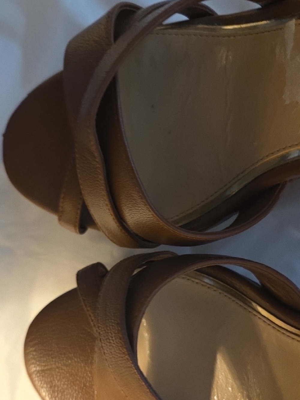 Jessica Simpson Brown Strappy Slingback Heels - Picture 9 of 13